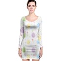 Easter Pattern Long Sleeve Bodycon Dress View1