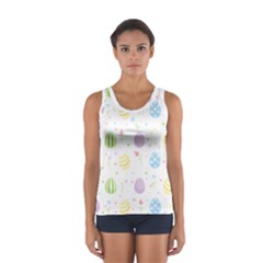 Easter Pattern Sport Tank Top  by Valentinaart