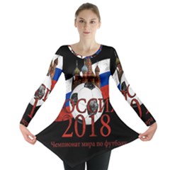 Russia Football World Cup Long Sleeve Tunic  by Valentinaart