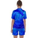 BLUE JELLYFISH 1 Satin Short Sleeve Pyjamas Set View2