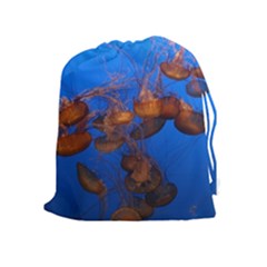 Jellyfish Aquarium Drawstring Pouches (extra Large) by trendistuff