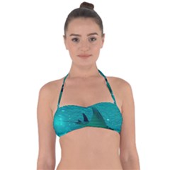 Manta Ray 1 Halter Bandeau Bikini Top by trendistuff