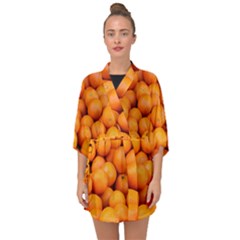 Oranges 3 Half Sleeve Chiffon Kimono by trendistuff