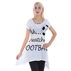 Football Fan  Short Sleeve Side Drop Tunic by Valentinaart