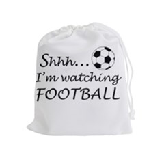 Football Fan  Drawstring Pouches (extra Large) by Valentinaart