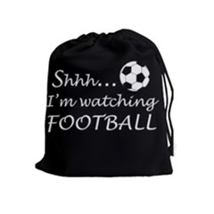 Football Fan  Drawstring Pouches (extra Large) by Valentinaart