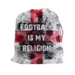 Football Is My Religion Drawstring Pouches (xxl) by Valentinaart