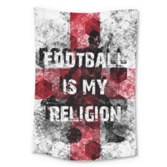 Football Is My Religion Large Tapestry by Valentinaart