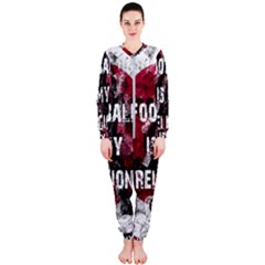 Football Is My Religion Onepiece Jumpsuit (ladies)  by Valentinaart