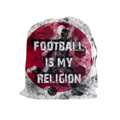 Football Is My Religion Drawstring Pouches (extra Large) by Valentinaart