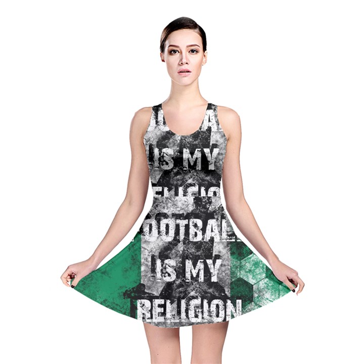 Football is my religion Reversible Skater Dress