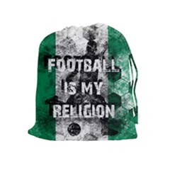 Football Is My Religion Drawstring Pouches (extra Large) by Valentinaart