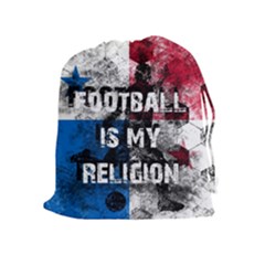 Football Is My Religion Drawstring Pouches (extra Large) by Valentinaart