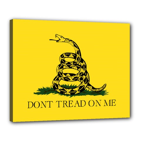 Gadsden Flag Don t Tread On Me Canvas 20  X 16  by snek