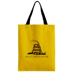 Gadsden Flag Don t Tread On Me Zipper Classic Tote Bag by snek