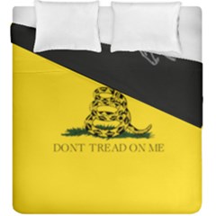 Gadsden Flag Don t Tread On Me Duvet Cover Double Side (king Size) by snek