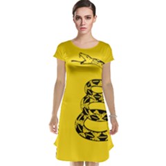 Gadsden Flag Don t Tread On Me Cap Sleeve Nightdress by snek