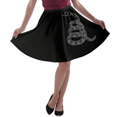 Gadsden Flag Don t Tread On Me A-line Skater Skirt by snek