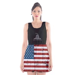 Gadsden Flag Don t Tread On Me Scoop Neck Skater Dress by snek