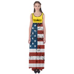 Gadsden Flag Don t Tread On Me Empire Waist Maxi Dress by snek