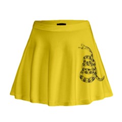 Gadsden Flag Don t Tread On Me Mini Flare Skirt by snek