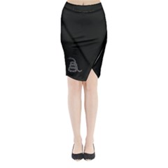 Gadsden Flag Don t Tread On Me Midi Wrap Pencil Skirt by snek