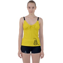 Gadsden Flag Don t Tread On Me Tie Front Two Piece Tankini by snek