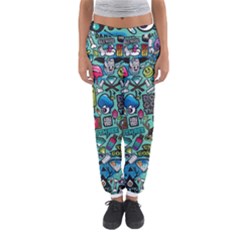 Comics Collage Women s Jogger Sweatpants by Sapixe