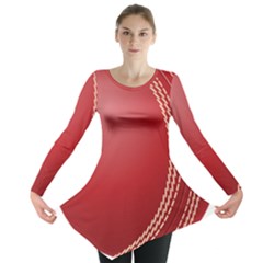 Cricket Ball Long Sleeve Tunic  by Sapixe