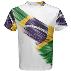 Flag Of Brazil Men s Cotton Tee by Sapixe