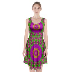 Decorative Festive Bohemic Ornate Style Racerback Midi Dress by pepitasart