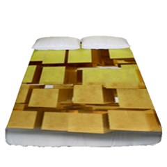 Gold Bars Feingold Bank Fitted Sheet (queen Size) by Sapixe