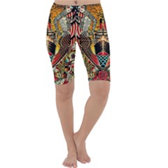 Hail Fine Art Print Cropped Leggings  by Sapixe