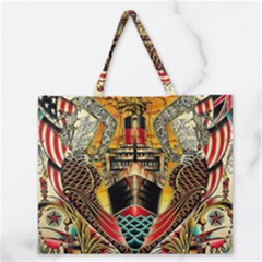 Hail Fine Art Print Zipper Large Tote Bag by Sapixe