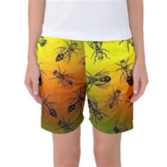 Insect Pattern Women s Basketball Shorts by Sapixe