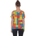 Lego Bricks Pattern Cut Out Side Drop Tee View2