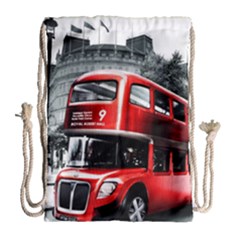 London Bus Drawstring Bag (large) by Sapixe