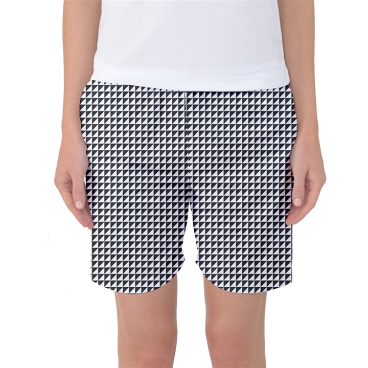 Triangulate Black And White Women s Basketball Shorts