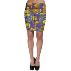 Square Background Background Texture Bodycon Skirt by Sapixe