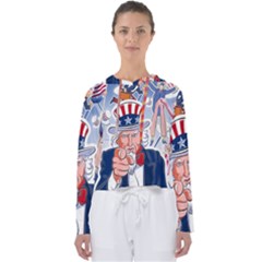 United States Of America Celebration Of Independence Day Uncle Sam Women s Slouchy Sweat by Sapixe