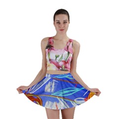 Ceramic Jur And Sunlowers Mini Skirt by bestdesignintheworld