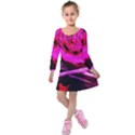 Calligraphy 2 Kids  Long Sleeve Velvet Dress View1