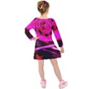 Calligraphy 2 Kids  Long Sleeve Velvet Dress View2