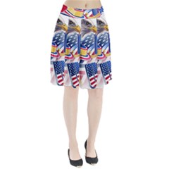 United States Of America Usa  Images Independence Day Pleated Skirt by Sapixe