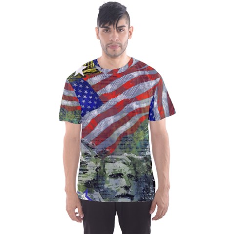 Usa United States Of America Images Independence Day Men s Sports Mesh Tee by Sapixe