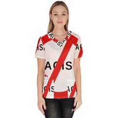 2000px No Racism Svg Scrub Top by demongstore