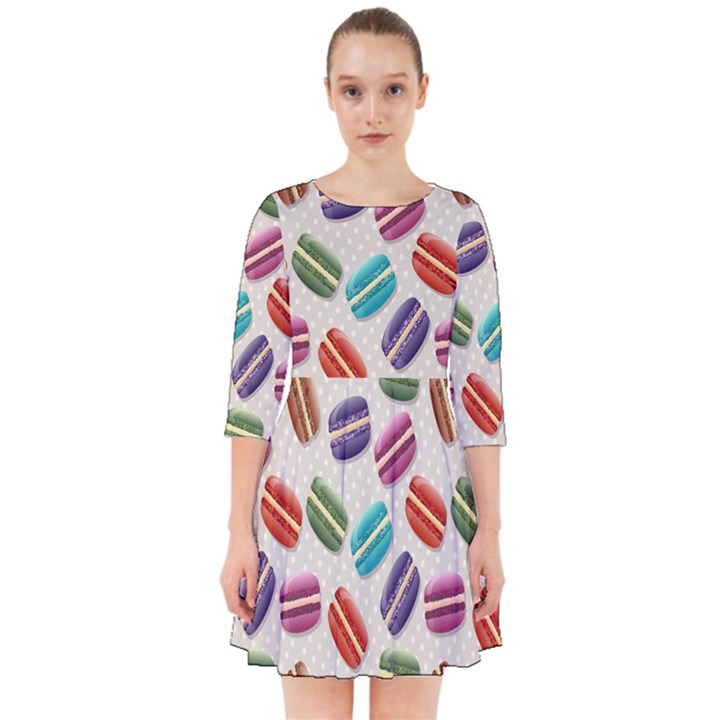 Macaron Macaroon Stylized Macaron Smock Dress