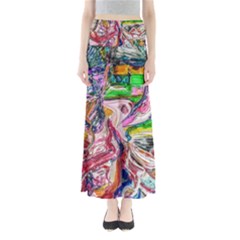 Budha Denied The Shine Of The World Full Length Maxi Skirt by bestdesignintheworld