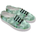 Music, Decorative Clef With Floral Elements Women s Classic Low Top Sneakers View3