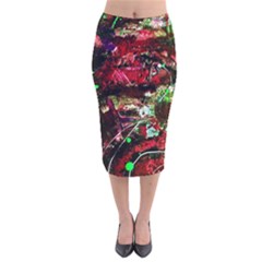 Bloody Coffee 2 Velvet Midi Pencil Skirt by bestdesignintheworld